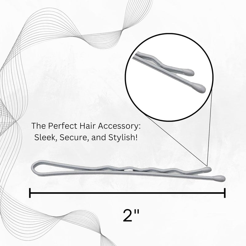 Sta-Rite White Bobby Pins - 60 Count for Secure Hair Styling - Image 2